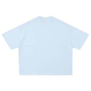 เสื้อยืดโอเวอร์ไซส์ผ้าคอตตอนหนา 320 GSM สไตล์สตรีทแวร์ แบบเรียบ สีพื้น ทรงหลวม - Product Image 5