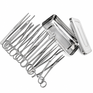 Juego de Instrumentos Quirúrgicos Veterinarios de Acero Inoxidable con Bandeja - Product Image 6