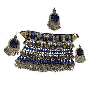 ชุดเครื่องประดับอัฟกานิสถานงานฝีมือสำหรับงานแต่งงานและงานปาร์ตี้ ดีไซน์ล่าสุดจากโรงงานผู้ผลิตโดยตรงสำหรับสุภาพสตรี - Product Image 1