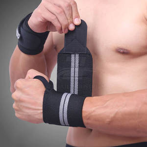Muñequeras para levantamiento de pesas para uso en gimnasio, fabricadas en Pakistán, al mejor precio, para entrenamiento. - Product Image 2