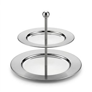 Handmade SS304 Two Tone Steel Zarina 28 cm Mirror Matte Buffet <b>Riser</b> Food Safe Cheese Tools for Home Decor Hotels Weddings - Product Image 2
