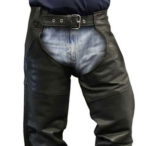 Pantalones de cuero para hombre, negros, de cuero premium para motociclistas, a la venta al por mayor, baratos, al mejor precio. - Product Image 5