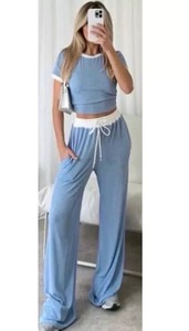 Activewear Women's High Waist Sportswear Flared Pants <b>Workout</b> Leggings Gym Fitness <b>Jacket</b> Two Piece Yoga Sets Front/Waist Design - Product Image 3