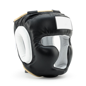 Five B Adjustable Boxing Headguards Cowhide Leather Protective Helmet for Training and Sparring Use All Seasons - Product Image 1
