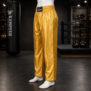 Pantalon de kick-boxing unisexe pour adultes, durable, pour l'entraînement sportif, avec coutures renforcées, tissu extensible respirant, devant renforcé - Product Image 5