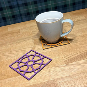Laser Cut Metal Coaster For Stylish Home Decor Kitchen <b>Table</b> <b>Protection</b> During Cooking And Serving For Hospitality Use In Hotels - Product Image 1