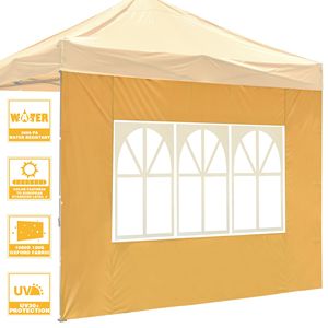 PANTONG 15-1046TPX Gazebo EZ 3x3m con Finestre Giallo Minerale Pergola & Tenda & Gazebo - Product Image 2