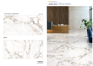 Azulejos de Cerámica de Porcelana Brillante de Lujo de 600*1200 mm, Diseño Moderno para Paredes Interiores de Villas y Pisos de Salas de Estar - Product Image 6