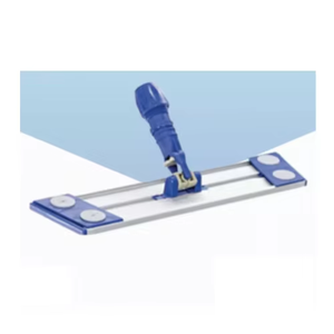 Cadre de balai plat professionnel en aluminium robuste, construction réglable haute résistance pour un remplacement facile des patins de balai, idéal pour les hôtels - Product Image 1