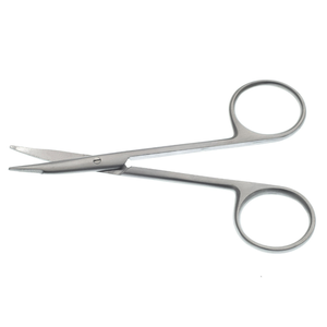 Tijeras de Tenotomía Stevens de 4.5 Pulgadas, Curvas, con Punta Roma, de Acero Inoxidable Quirúrgico, Instrumento Microquirúrgico para Disección Fina y Delicada - Product Image 1