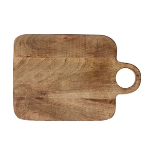 Planche à découper ronde en bois élégante, épaisse et durable, design compatible avec les couteaux, pour la découpe, le service et la décoration de cuisine - Product Image 4