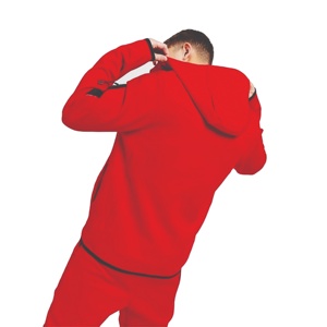 Chándales informales de moda personalizados al por mayor, trajes para correr de dos piezas, chándal para hombre, chándal de invierno de manga larga con cordón elástico - Product Image 2