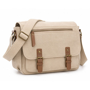 Sac messager en toile personnalisé avec plusieurs compartiments de rangement, construction en tissu robuste et options de logo personnalisé - Product Image 4