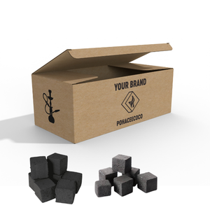 โรงงานอินโดนีเซียคุณภาพสูง Shisha ถ่านมอระกู่พรีเมี่ยมกะลามะพร้าวธรรมชาติถ่านอัดก้อน OEM ฉลากส่วนตัว - Product Image 1