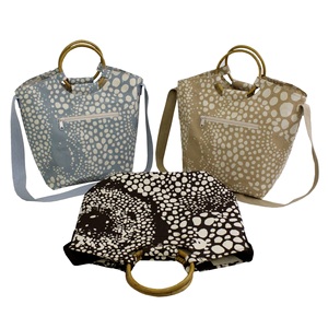 Printed Tote <b>Bag</b> PP Laminated 10 Oz Natural Canvas All Over Print Round Cane & <b>Long</b> Webbing Handle for Screen Printing & Gifts - Product Image 3