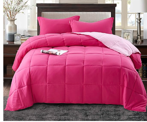Ensemble de couette en polyester matelassé hypoallergénique antibactérien vert, lavable en machine, marque personnalisée, couette automne-hiver - Product Image 4
