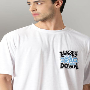 Camiseta personalizada de gran tamaño con hombros caídos para hombre, camiseta de manga corta 260 Gsm, camiseta serigrafiada lista para enviar - Product Image 2