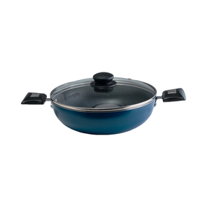 Poêle Kadai en aluminium 240 mm, revêtement antiadhésif robuste pour la cuisine indienne et domestique, au meilleur prix de gros - Product Image 3