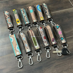 Llavero de Cuero Vacuno Hecho a Mano al por Mayor, el Mejor Recuerdo, Regalo Personalizado, Amuletos para Bolsos, Llaveros de Diseño Moderno, Pulsera para Unisex - Product Image 6