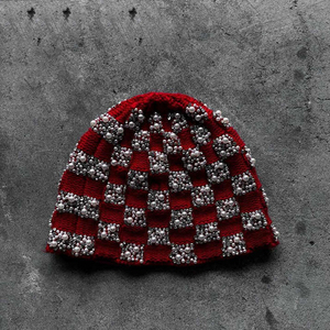 Men's Beanie Hat Unisex Adult 56-58CM Rhinestone Decorated Hand Knitted Acrylic <b>Winter</b> <b>Cap</b> Casual Style Custom Outdoor Beanies - Product Image 2