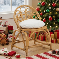 Fauteuil d'appoint en rotin écologique vietnamien, très vendu, avec coussin, pour enfants, prix de gros