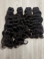 Cheveux humains vietnamiens 100 % naturels, qualité supérieure, ondulés, brillants, sans nœuds, sans perte, prêts à être expédiés