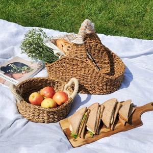 Cestas de mimbre marino perfectas para picnics, cestas de almacenamiento hechas a mano, venta al por mayor, ecológicas, hechas en Vietnam - Product Image 2