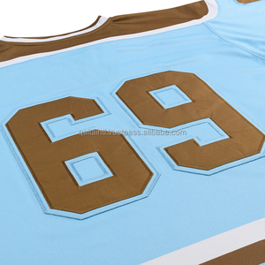 Vêtements de sport de hockey sur glace personnalisés de haute qualité, nom de l'équipe, numéro, impression par transfert thermique, 100% polyester, séchage rapide, respirant, service OEM - Product Image 4