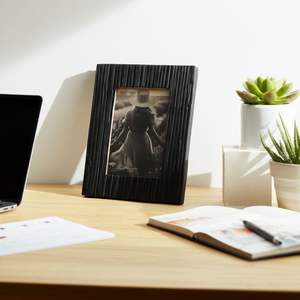 กรอบไม้สีดำลายไม้ - Product Image 4