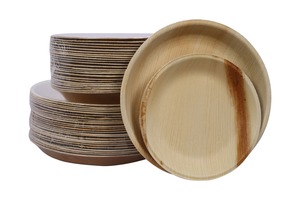 High Quality 100% Natural 7 Inch <b>Disposable</b> Plant Rectangle Palm Leaf <b>Plates</b> for Giveaways Corporate Events Factory Price - Product Image 5