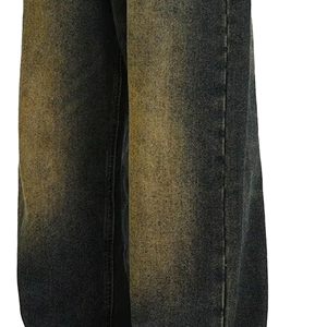 Premium Baggy Wide Leg Men's Denim Jeans Distressed Streetwear Custom Design <b>Support</b> Denim <b>Pants</b> Loose Fit Trouser - Product Image 6