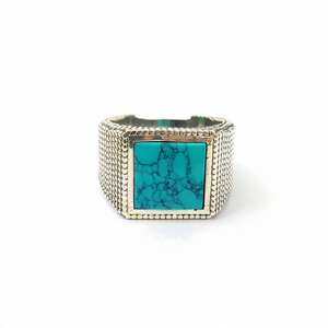 <b>Turquoise</b> Fashion Men's <b>Ring</b> 10.0 Grams - Product Image 2