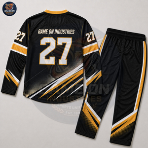 Top Quality Custom Personalized Team Uniform Moisture Wicking Sublimation Sportswear Factory Supply Ice Hockey Jersey Pants Set - Product Image 2