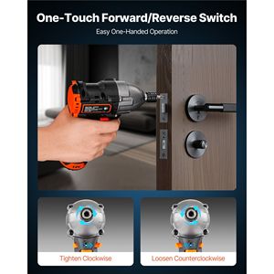 12 V Brushless <b>Motor</b> Impact <b>Driver</b> Kit Electric Cordless 3000 RPM Max Speed 1/4 Inch 20 Bits LED Work Light for Furniture - Product Image 4