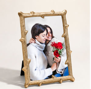 Wholesale Luxury Gold Branch Picture Frame Metal <b>Twig</b> Photo Frame Ornate Textured Brass Tabletop Home <b>Decor</b> Table Top Framing - Product Image 1