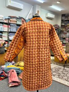 Chaqueta Acolchada con Estampado Africano, Chaqueta Transpirable de Algodón con Parches de Ankara - Product Image 4