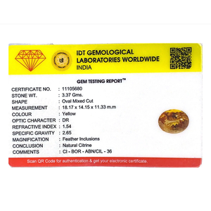 High Quality 16.85 Ct Breathtaking Citrine Loose Gemstone for Fine Jewelry - Product Image 4