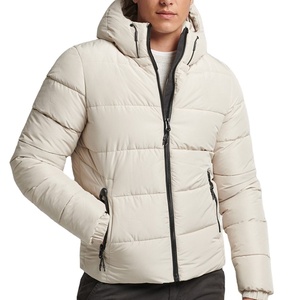 Chaqueta acolchada de gran tamaño para hombre 2025, abrigo de invierno con capucha, grueso, cálido, estampado, Logo, estilo callejero, decoración con patrón - Product Image 1