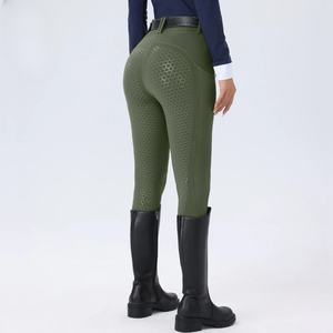 Pantalones de Montar a Caballo Unisex, Corte Slim, Cintura Media, Silicona Antideslizante, Lavado Claro, con Bolsillos, Ropa Ecuestre - Product Image 1