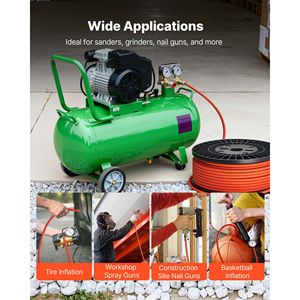 Tubo Ibrido per Aria Compressa 3/8'' x 250ft, Leggero e Anti-Piega, Accessorio per Utensili Pneumatici, Materiale a Tre Strati - Product Image 6