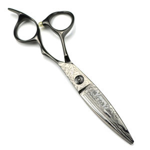 สร้างสรรค์กรรไกรตัดผมสีดำขนาด 6 นิ้วสำหรับคนถนัดขวา ดีไซน์ทันสมัย คมกริบ ตัดผมได้อย่างเรียบเนียน พร้อมด้ามจับที่ควบคุมง่าย - Product Image 1