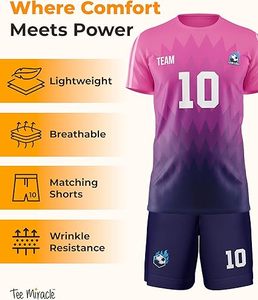 Camiseta de Fútbol Personalizada Transpirable con Nombre del Equipo, Número y Logotipo para Hombre Adulto - Tallas Grandes Disponibles - Product Image 6