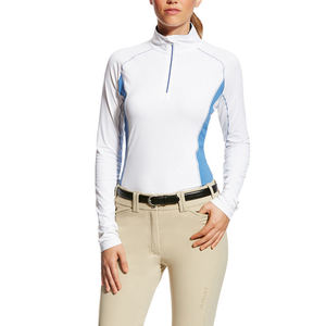 Camisa de Equitación para Mujer, Diseño Sencillo, Estilo Elegante, Secado Rápido, Transpirable, Tela de Spandex/Algodón, Manga Larga, Alta Calidad, Personalizable - Product Image 4