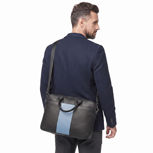 Men Leather Laptop Briefcase for Office Men Professional Leather Laptop <b>Bag</b> Men Leather Laptop Shoulder Briefcase - Product Image 2