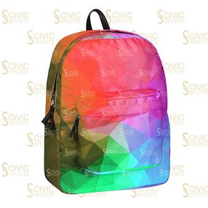 Sacs d'école pour enfants, fermeture éclair, unisexe, en polyester, avec design personnalisé et poche en mesh double face - Product Image 2