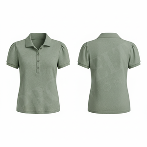 Polo ajusté sur mesure à manches courtes, respirant, confortable, élégant, avec logo personnalisé imprimé - Product Image 4