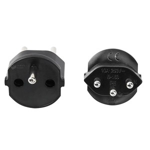 <span class=keywords><strong>Adaptateur</strong></span> de voyage noir <span class=keywords><strong>France</strong></span>-<span class=keywords><strong>Suisse</strong></span> avec verrouillage, prise EU/<span class=keywords><strong>France</strong></span> vers <span class=keywords><strong>Suisse</strong></span>, compact et fiable pour les voyages en Europe - Product Image 5