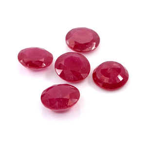 Rubis naturels de Bangkok, ronds calibrés de 15 mm, pierres précieuses de rubis naturelles facettées, prêtes à l'emploi pour la création de bijoux - Product Image 1