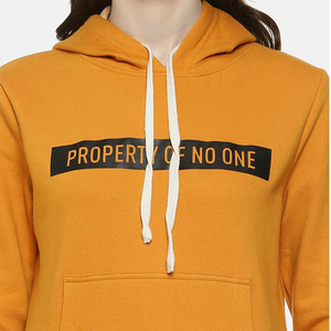 Sudadera con Capucha para Mujer, de Algodón Tejido, Manga Larga, Estilo Casual Otoñal, con Bolsillos y Diseño con Letras Estampadas en la Parte Delantera - Product Image 6