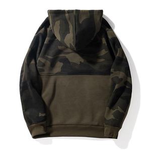 เสื้อฮู้ดผ้าฟลีซผสมคอตตอนและโพลีเอสเตอร์สำหรับผู้ชาย สวมใส่สบายในฤดูหนาว คุณภาพสูง พร้อมปักโลโก้ตามสั่ง - Product Image 2